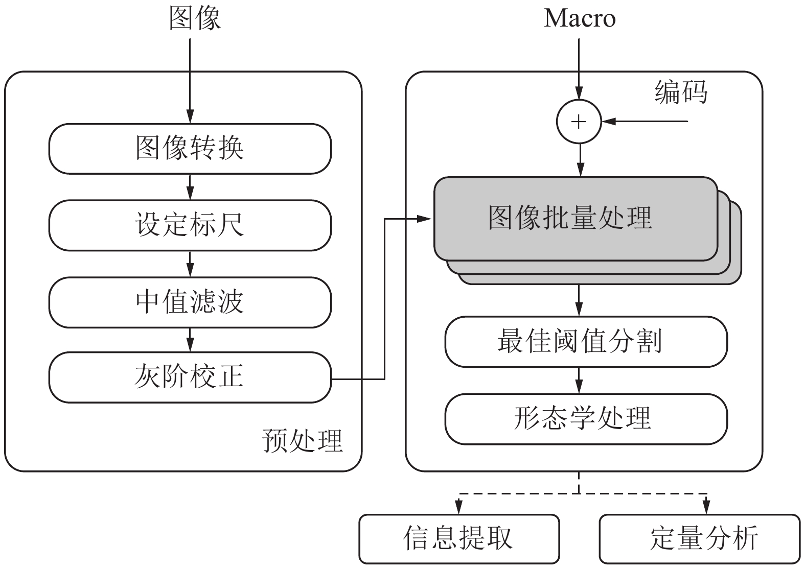 二值图像形态学处理结果